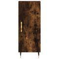 vidaXL Komoda dymový dub 34,5x34x90 cm spracované drevo