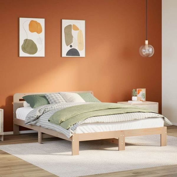 vidaXL Posteľ bez matraca 140x200 cm masívna borovica
