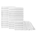 vidaXL Osušky 25 ks, bavlna 350 g/m², 70x140 cm, biele