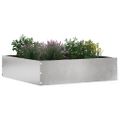 vidaXL Obrubník trávnika 6 ks 50 x 50 x 13 cm Nehrdzavejúca oceľ