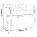 vidaXL Lavička tmavosivá 98x56x69 cm zamat