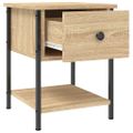 vidaXL Nočný stolík dub sonoma 34x35,5x45 cm spracované drevo