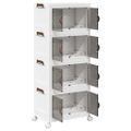 vidaXL stohovateľný úložný box kolesami 4vrstvový 28L 48x29,5x112,5 cm
