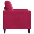 vidaXL Sofa s úložným priestorom Víno červené 72 x 78 x 87 cm