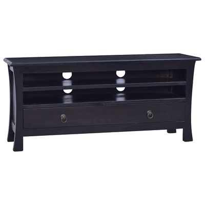 vidaXL TV skrinka, svetlá káva 100x30x45 cm, mahagónový masív