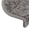vidaXL Schodové rohože 10 ks 65x21x4 cm sivé, polkruhové, veľké