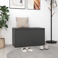 vidaXL Lavica do chodby 80x40x45 cm sivá drevotrieska