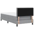 vidaXL Posteľ s pružinovým rámom Svetlosivá 80 x 200 cm látka