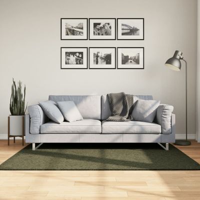 vidaXL Koberec HUARTE krátky vlas mäkký umývateľný zelený 120x170 cm