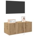 vidaXL TV nástenná skriňa 80 x 35 x 31 cm Remeselný dub