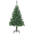 vidaXL Umelý vianočný stromček, oceľový stojan 210 cm, 910 vetvičiek