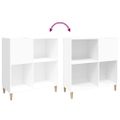 vidaXL Skrinka na platne biela 84,5x38x89 cm kompozitné drevo
