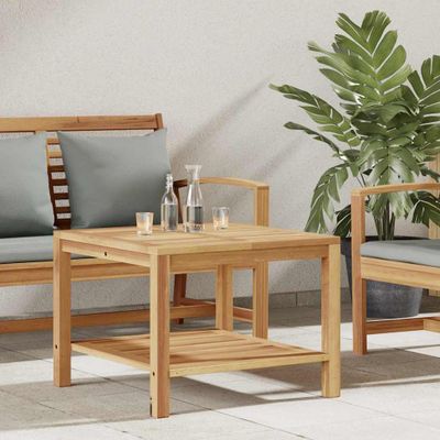 vidaXL Konferenčný stolík Hnedá 60 x 60 x 45 cm Husté teakové drevo