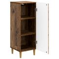 vidaXL Servírovacia skriňa Staré drevo 33 x 34,5 x 90 cm