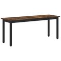 vidaXL lavička Dymová dub 110 x 35 x 45 cm Kompozitné drevo