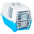 vidaXL Nosič na domáce zviera bielo-modrý 55x36x36 cm polypropylén