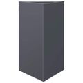 vidaXL Záhradný kvetináč antracitový trojuholník 50x43x75 cm oceľ