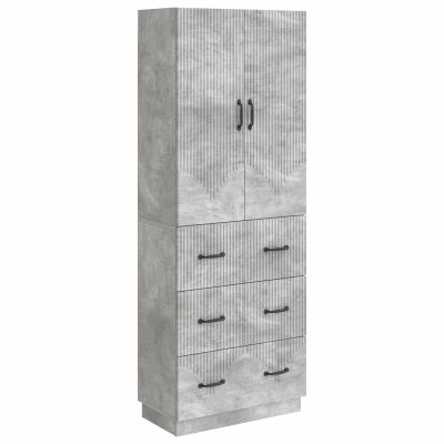 vidaXL Sada skríň 2 pcs Betónovo sivá 66 x 34,5 x 87 cm