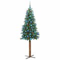 vidaXL Úzky vianočný stromček Zelená 180 cm