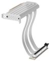 HYTE Riser PCI-E 5.0 / Snow White / barevný kryt / Délka: 200mm Kabel, pro VGA, PCIe 5.0 x16, 64GB/s, 30AWG, EMI stínení, 200mm, bílý kabel, bílý kryt