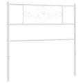 vidaXL Kovové náhradné čelo postele biele 90 cm
