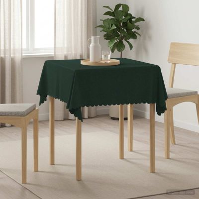 vidaXL Uterák na stôl 5 ks Štvorcový Tmavozelená 110 x 110 cm