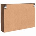 vidaXL Zrkadlová skrinka Hnedý dub 80 x 17 x 55 cm Kompozitné drevo