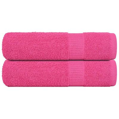 vidaXL Osušky FROGN 2 ks ružové 100x150 cm 360 g/m²