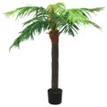 vidaXL Umelá palma Phoenix s kvetináčom 190 cm zelená
