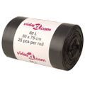 vidaXL Vrecia na odpadky 250 ks čierne 60 l