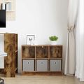 vidaXL Servírovacia skriňa Dymová dub 73,5 x 22,5 x 53,5 cm