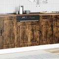 vidaXL Panel umývačky riadu Kalmar dub dymový 60x1,5x57 cm kompozitné drevo