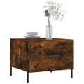 vidaXL Konferenčné stolíky 2 ks dymový dub 50x50x40cm kompozitné drevo