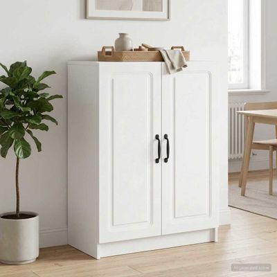 vidaXL Servírovacia skriňa Biela 66 x 34,5 x 87 cm Kompozitné drevo