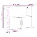 vidaXL Komoda betónovo sivá 80x30x60 cm spracované drevo