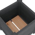 vidaXL Záhradné kvetináče 2 ks sivé 31x31x31 cm borovicový masív