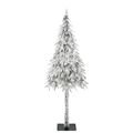 vidaXL Vianočný stromček s 300 LED-i Biela 210 cm PE a oceľ