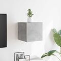 vidaXL Nástenná TV skrinka betónová sivá 30,5x30x30 cm