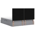 vidaXL LED úložná posteľ s matracom Svetlosivá 180 x 200 cm Látka