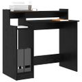 vidaXL Stôl Čierny dub 97 x 45 x 90 cm Kompozitné drevo