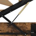 vidaXL Otomanový posteľný rám s úložiskom Údený Dub 203 x 180 x 25 cm