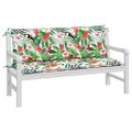 vidaXL Podložky na záhradnú lavičku 2 ks farebné 150x50x7 cm látka