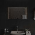 vidaXL Zrkadlo do kúpeľne s LED Priehľadná 60 x 40 cm tvrdené sklo