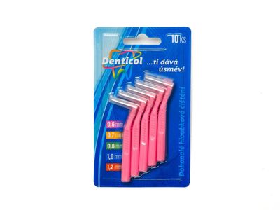 Denticol Z01 veľ. 0,6 mm, medzizubná kefka zahnutá, 10 ks