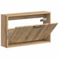 vidaXL Nástenný botník HOORN 71 x 17 x 43 cm Kompozitné drevo