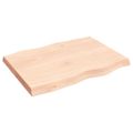 vidaXL Stolová doska 80x60x(2-6) cm neošetrený masív živé hrany