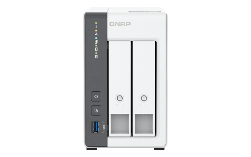 QNAP TS-216G (4core 2,0 GHz + NPU, 4 GB RAM, 2x SATA, 1x GbE, 1x 2,5 GbE, 2x USB 2.0, 1x USB 3.2)