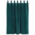 vidaXL Zatemňovacie závesy 2 ks Tmavozelená 140 x 140 cm Zamat