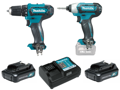 Makita Aku sada DF333DZ+TD110DZ+2xaku+kufr Li-ion CXT 12V