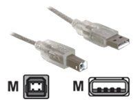 Kábel USB - USB (M) do USB typ B (M) - 0,5 m